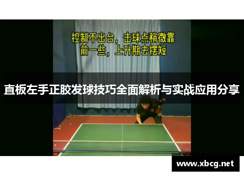 直板左手正胶发球技巧全面解析与实战应用分享